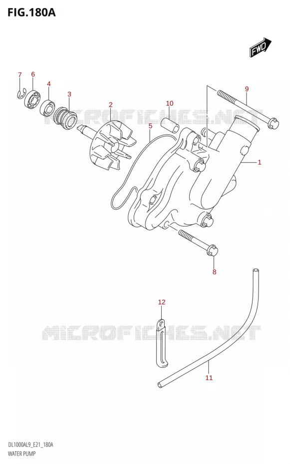 POMPE A EAU Suzuki MOTO 1000 V-STROM 2019  DL1000A L9 (E21)