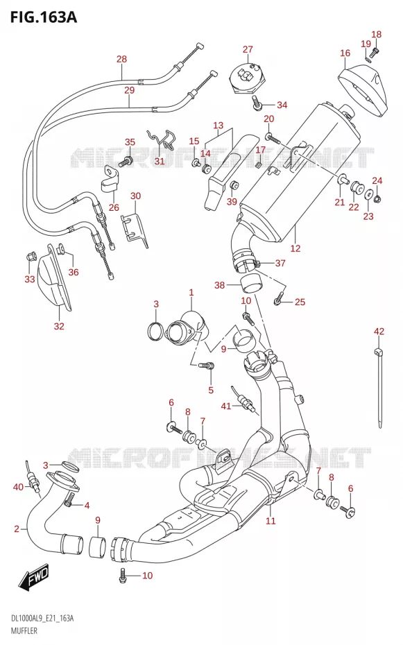 SILENCIEUX Suzuki MOTO 1000 V-STROM 2019  DL1000XA L9 (E21)