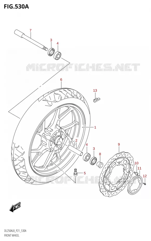 ROUE AVANT Suzuki MOTO 250 V-STROM 2018  DL250A L8 (P21)