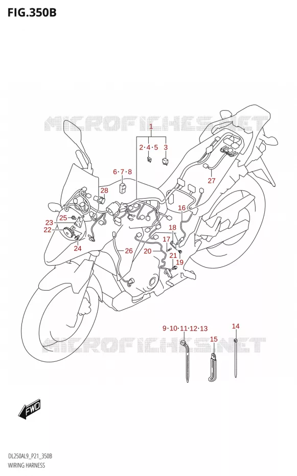 FAISCEAU ELECTRIQUE Suzuki MOTO 250 V-STROM 2019  DL250A L9 (P21)