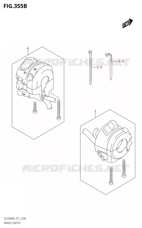 COMMODOS Suzuki MOTO 250 V-STROM 2020  DL250A M0 / DL250RLZ M0 (P21)