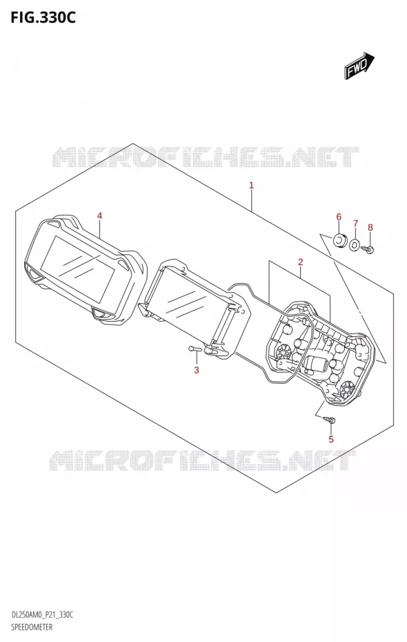 COMPTEUR Suzuki MOTO 250 V-STROM 2020  DL250A M0 / DL250RLZ M0 (P21)