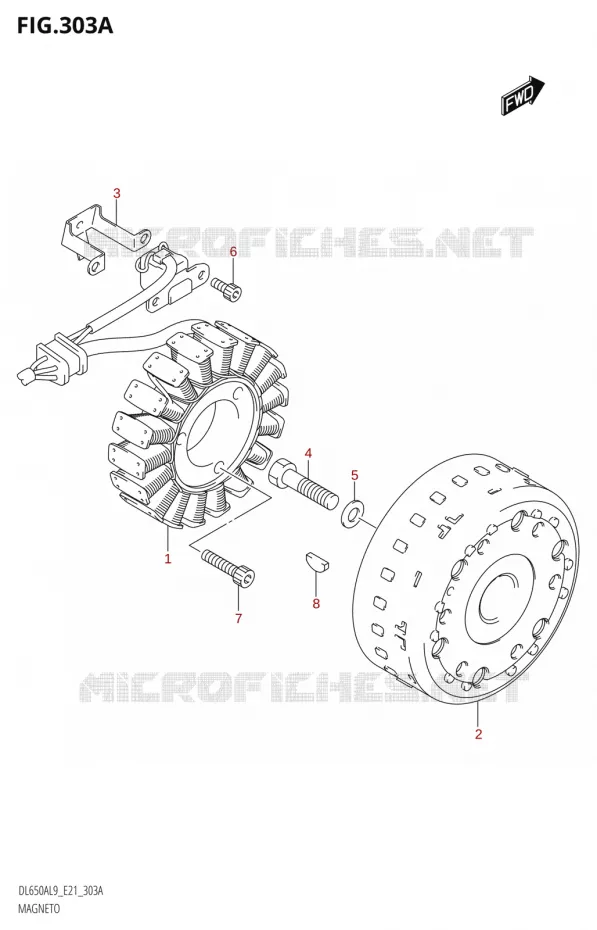 ALLUMAGE ROTOR - STATOR Suzuki MOTO 650 V-STROM 2019  DL650XA L9 (E21)