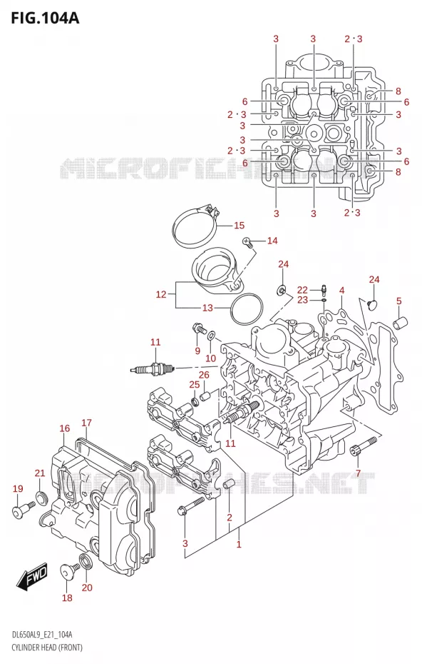 CULASSE (AVT) Suzuki MOTO 650 V-STROM 2019  DL650A L9 (E21)