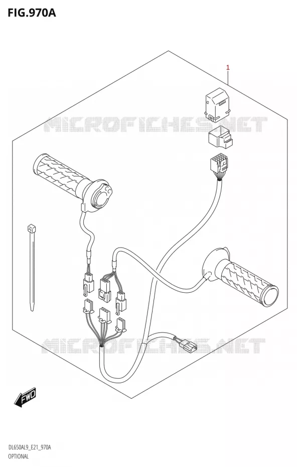 OPTIONSL (GRIP HEATER SET) Suzuki MOTO 650 V-STROM 2019  DL650A L9 (E21)