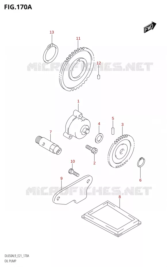POMPE A HUILE Suzuki MOTO 650 V-STROM 2019  DL650A L9 (E21)