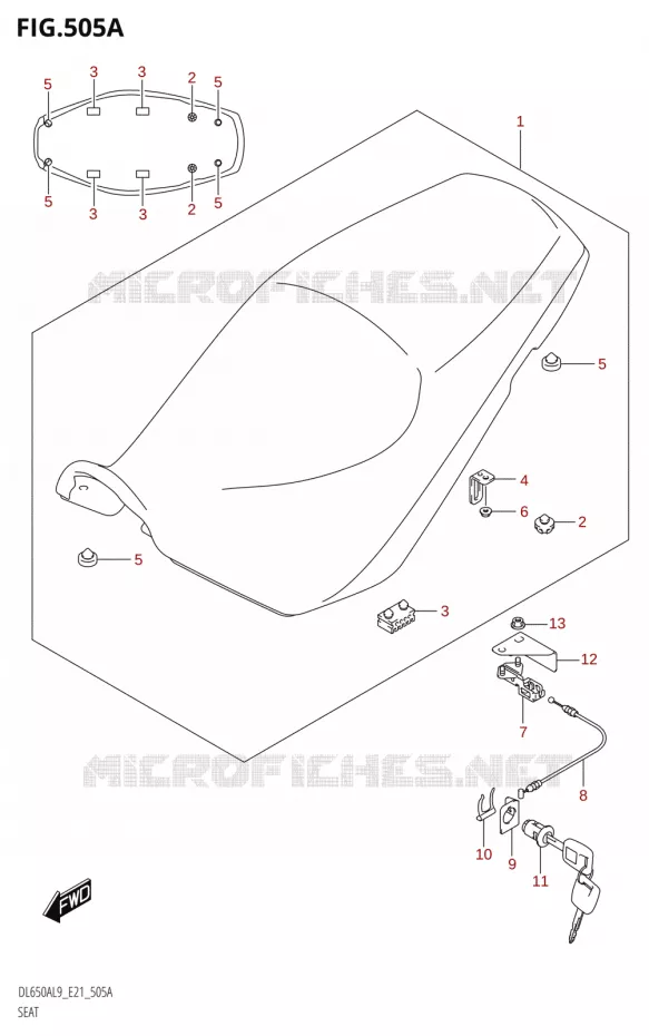 SELLE Suzuki MOTO 650 V-STROM 2019  DL650XA L9 (E21)