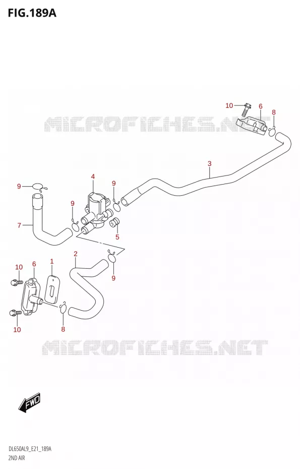 SYSTEME RECYCLAGE GAZ ECHAPPEMENT Suzuki MOTO 650 V-STROM 2019  DL650XA L9 (E21)