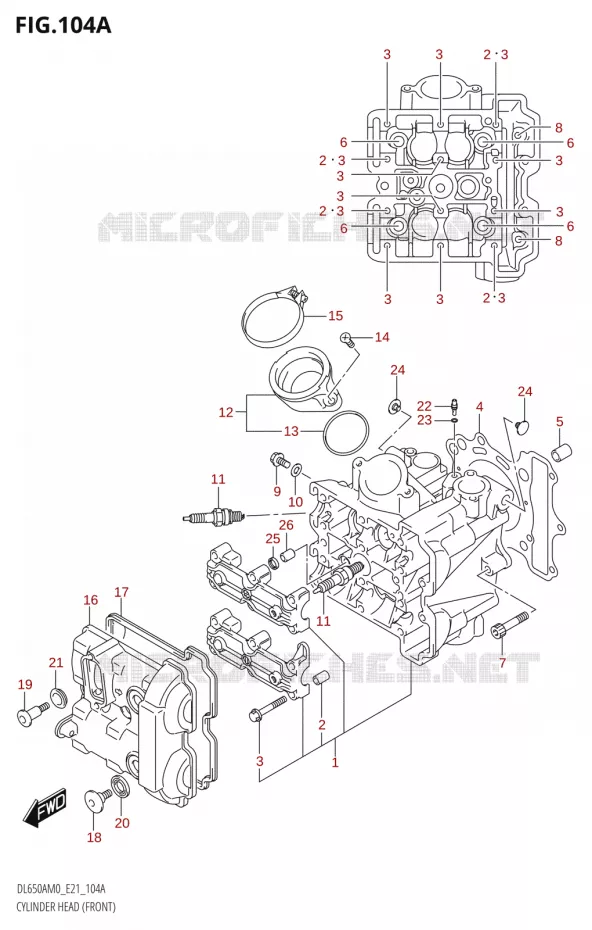CULASSE (AVT) Suzuki MOTO 650 V-STROM 2020  DL650XA M0 (E21)