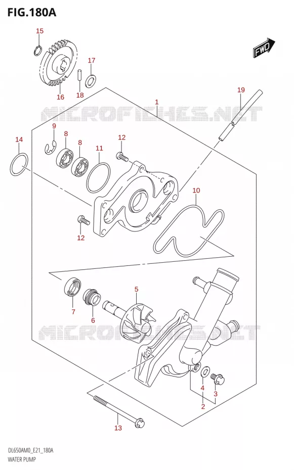 POMPE A EAU Suzuki MOTO 650 V-STROM 2020  DL650A M0 (E21)