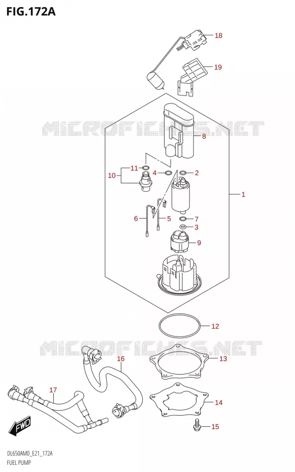 POMPE A ESSENCE Suzuki MOTO 650 V-STROM 2020  DL650A M0 (E21)