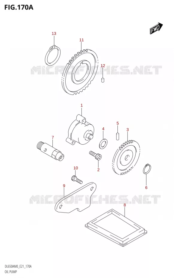 POMPE A HUILE Suzuki MOTO 650 V-STROM 2020  DL650XA M0 (E21)