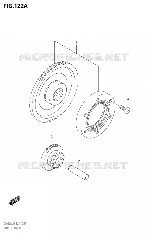 ROUE LIBRE DE DEMARREUR Suzuki MOTO 650 V-STROM 2020  DL650XA M0 (E21)
