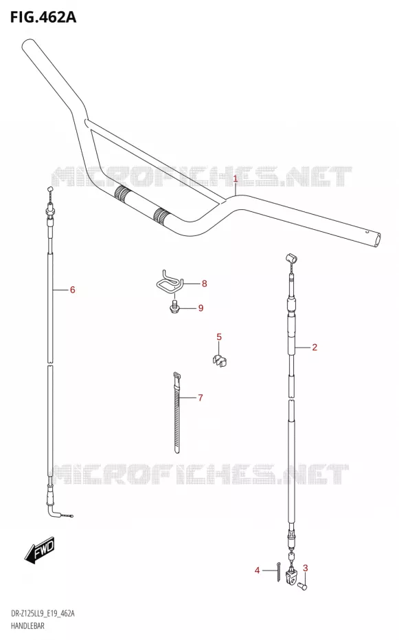 GUIDON Suzuki MOTO 125 DR-Z 2019  DR-Z125L L9 (E19)