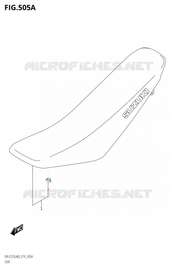 SELLE Suzuki MOTO 125 DR-Z 2020  DR-Z125L M0 (E19)
