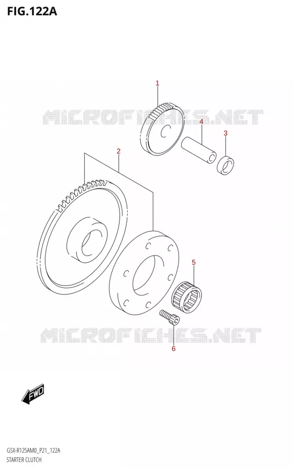 ROUE LIBRE DE DEMARREUR Suzuki MOTO 125 GSX-R 2020  GSX-R125XA M0 (P21)