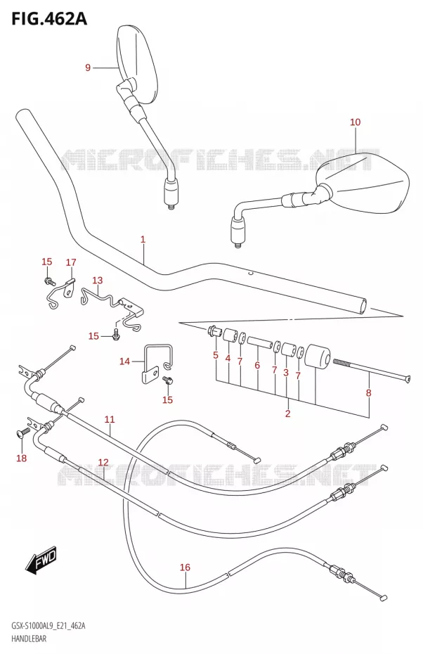 GUIDON Suzuki MOTO 1000 GSX-S 2019  GSX-S1000A L9 (E21)