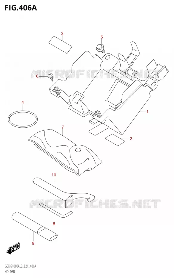 SUPPORT Suzuki MOTO 1000 GSX-S 2019  GSX-S1000YA L9 (E21)