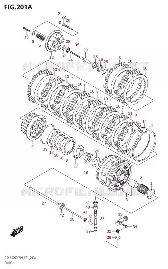 EMBRAYAGE Suzuki MOTO 1000 GSX-S 2019  GSX-S1000FZA L9 (E21)