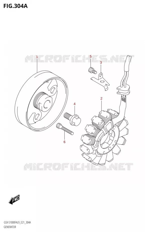 GENERATEUR Suzuki MOTO 1000 GSX-S 2019  GSX-S1000FZA L9 (E21)