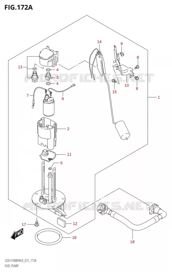 POMPE A ESSENCE Suzuki MOTO 1000 GSX-S 2019  GSX-S1000FAUF L9 (E21)