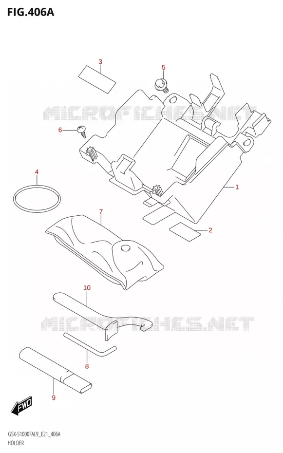 SUPPORT Suzuki MOTO 1000 GSX-S 2019  GSX-S1000FYA L9 (E21)