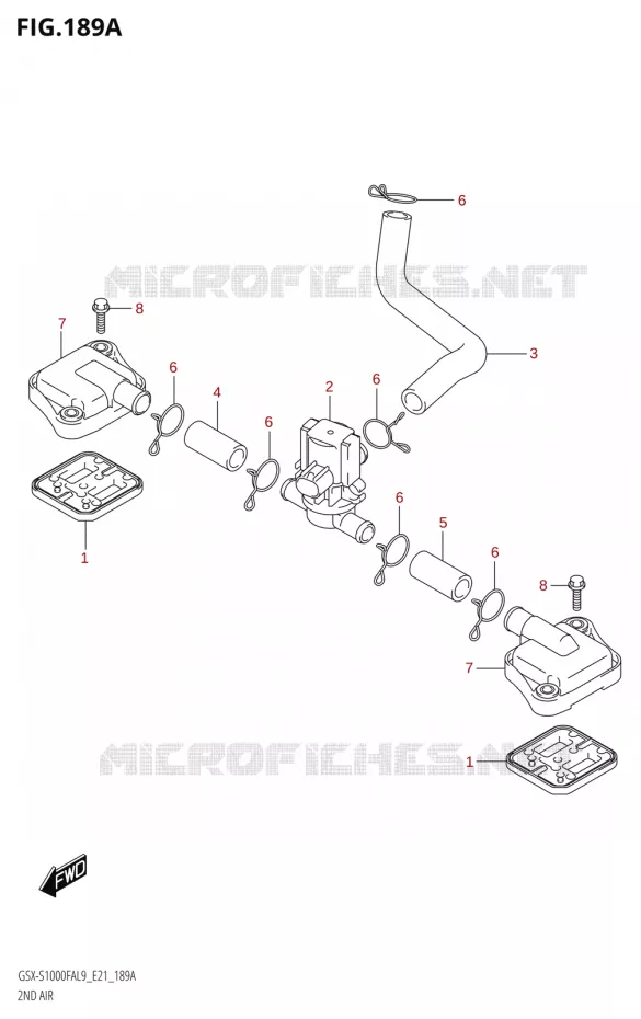 SYSTEME RECYCLAGE GAZ ECHAPPEMENT Suzuki MOTO 1000 GSX-S 2019  GSX-S1000FA L9 (E21)