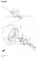 ROUE ARRIERE S1000A,GSX S1000AUF) pour Suzuki GSX-S 1000 2020