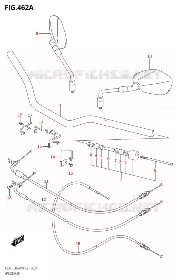 GUIDON Suzuki MOTO 1000 GSX-S 2020  GSX-S1000A M0 / GSX-S1000ZA M0 (E21)