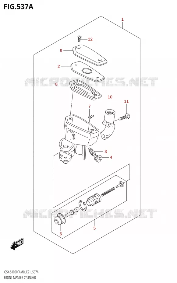MAITRE CYLINDRE AVANT Suzuki MOTO 1000 GSX-S 2020  GSX-S1000FA M0 / GSX-S1000FZA M0 (E21)