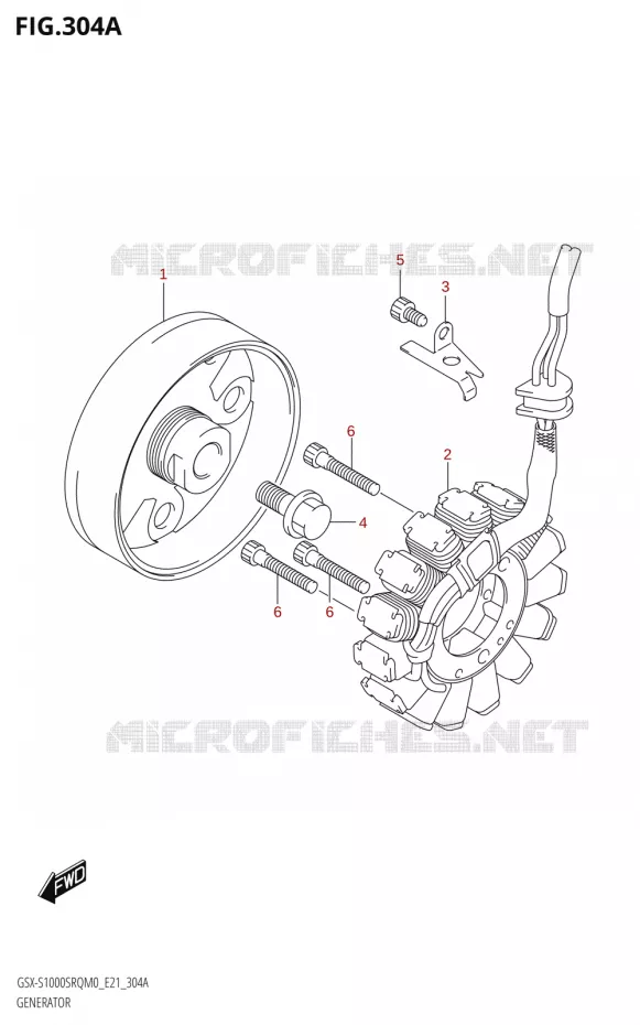 GENERATEUR Suzuki MOTO 1000 KATANA 2019  GSX-S1000SRQ L9 (E21)