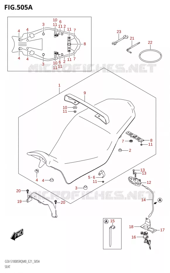 SELLE Suzuki MOTO 1000 KATANA 2019  GSX-S1000SRQ L9 (E21)