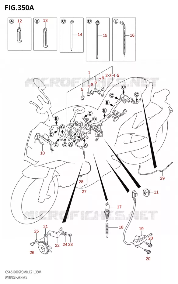 FAISCEAU ELECTRIQUE-S1000SRQ,GSX-S1000STQ):E21) Suzuki MOTO 1000 KATANA 2019  GSX-S1000STQ L9 (E21)