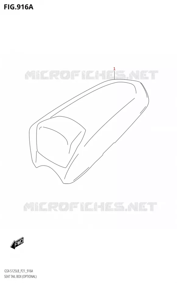 CAPOT DE SELLEOPTIONAL) Suzuki MOTO 125 GSX-S 2018  GSX-S125ML L8 (P21)