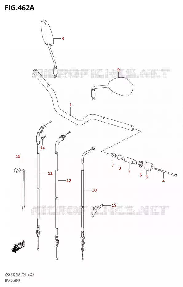 GUIDON Suzuki MOTO 125 GSX-S 2018  GSX-S125ML L8 (P21)