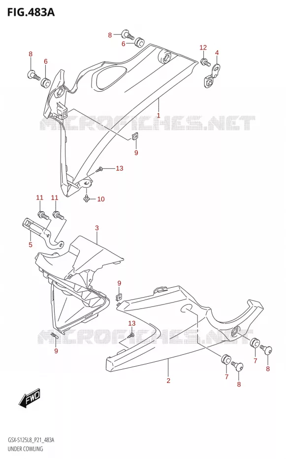 SABOT Suzuki MOTO 125 GSX-S 2018  GSX-S125ML L8 (P21)