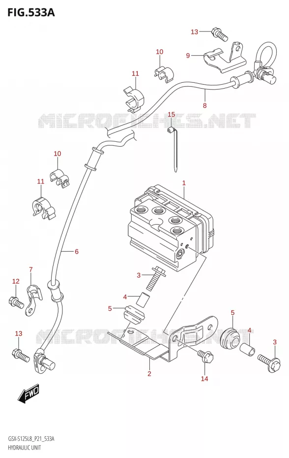 SYSTÈME ABS Suzuki MOTO 125 GSX-S 2018  GSX-S125ML L8 (P21)