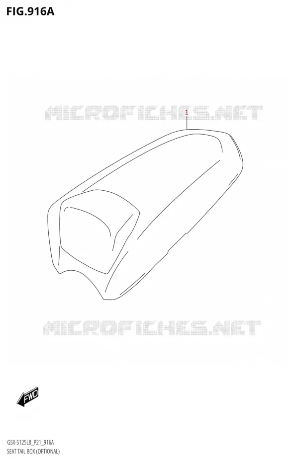 CAPOT DE SELLEOPTIONAL) Suzuki MOTO 125 GSX-S 2018  GSX-S125MLX L8 (P21)