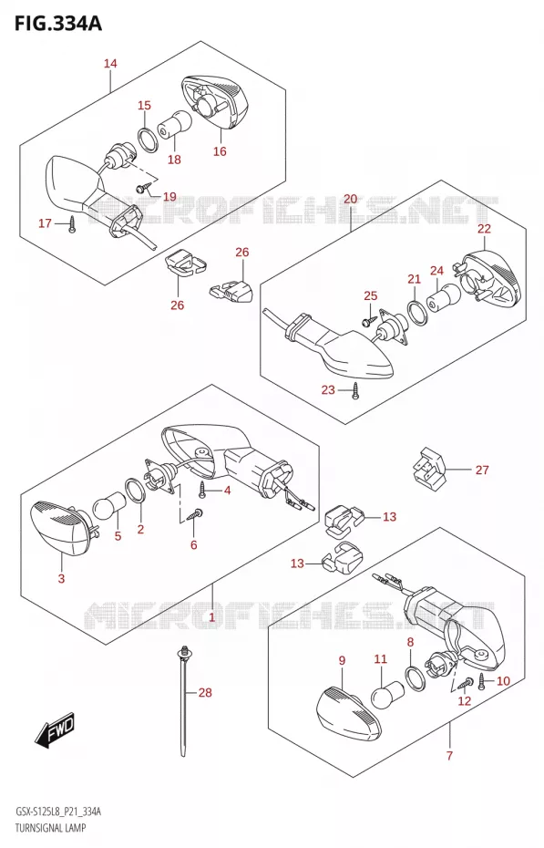 CLIGNOTANTS Suzuki MOTO 125 GSX-S 2018  GSX-S125MLX L8 (P21)
