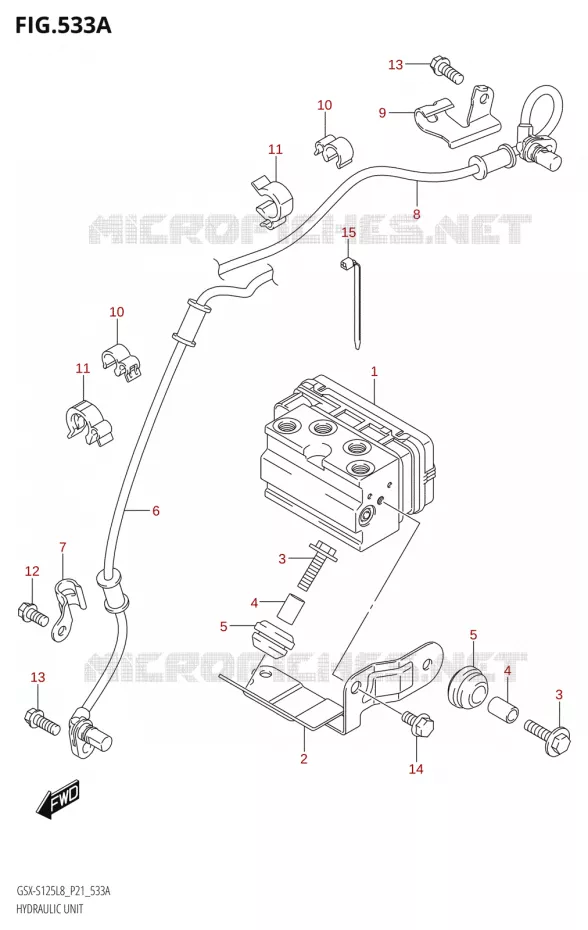 SYSTÈME ABS Suzuki MOTO 125 GSX-S 2018  GSX-S125MLX L8 (P21)