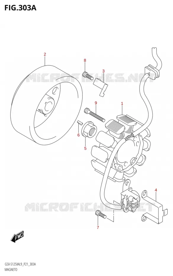 ALLUMAGE ROTOR - STATOR Suzuki MOTO 125 GSX-S 2019  GSX-S125XA L9 (P21)