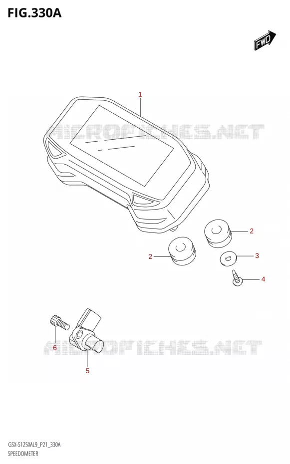 COMPTEUR Suzuki MOTO 125 GSX-S 2019  GSX-S125XA L9 (P21)