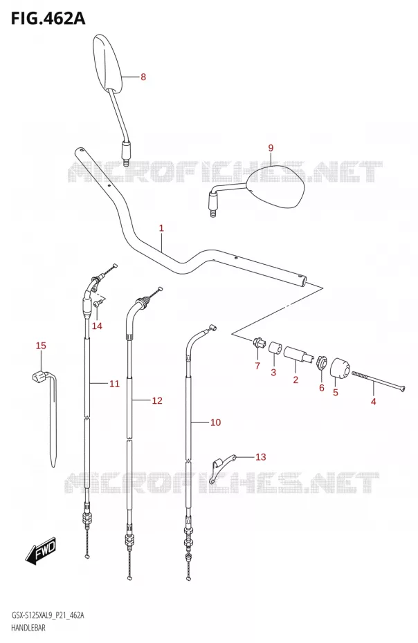 GUIDON Suzuki MOTO 125 GSX-S 2019  GSX-S125XA L9 (P21)