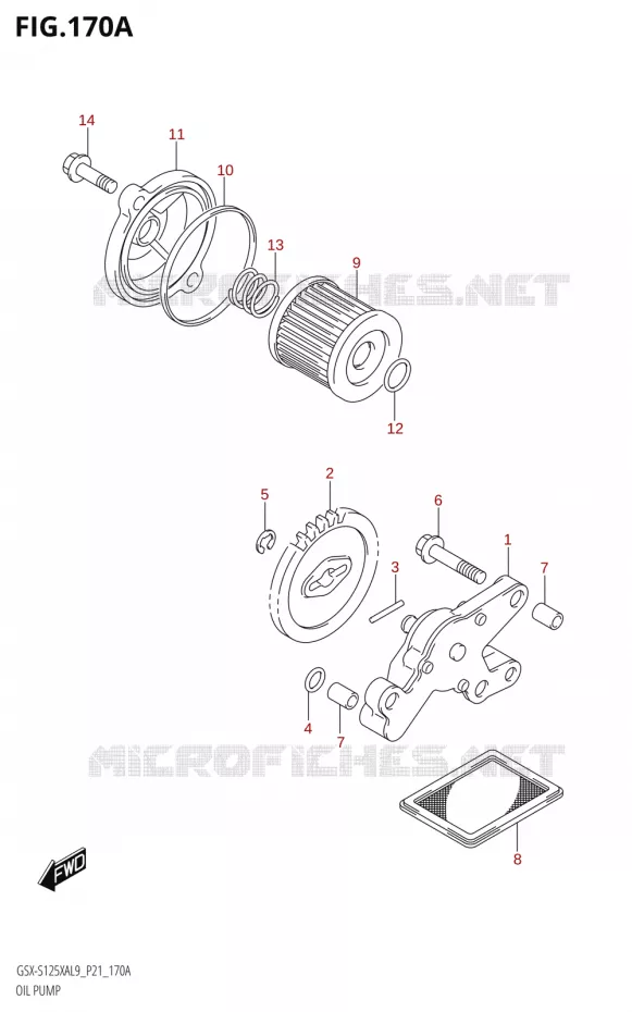 POMPE A HUILE Suzuki MOTO 125 GSX-S 2019  GSX-S125XA L9 (P21)