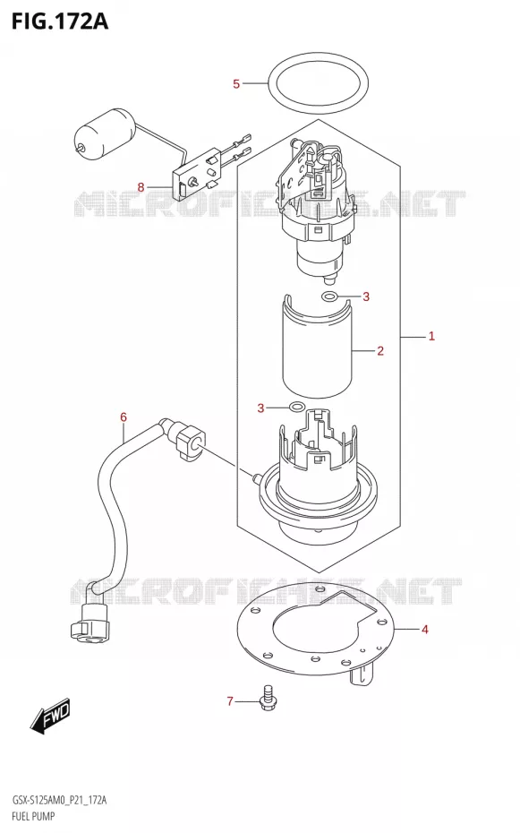 POMPE A ESSENCE Suzuki MOTO 125 GSX-S 2020  GSX-S125A M0 / GSX-S125XA M0 (P21)