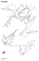 CARENAGES (GSX S750A:L8:E21) pour Suzuki GSX-S 750 2018