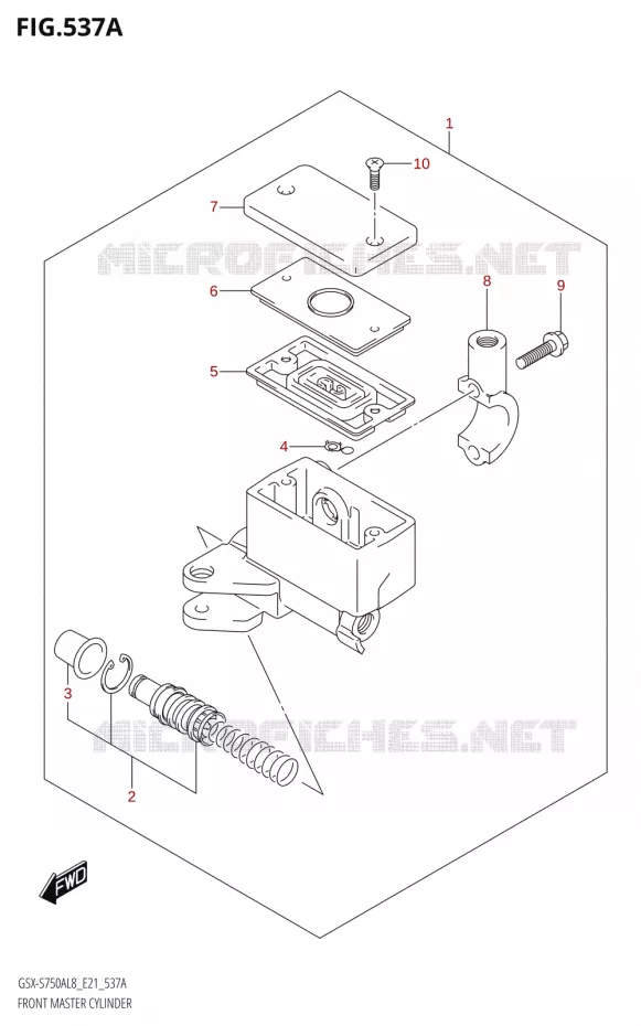 MAITRE CYLINDRE AVANT Suzuki MOTO 750 GSX-S 2018  GSX-S750ZA L8 (E21)