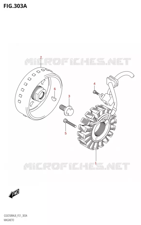 ALLUMAGE ROTOR - STATOR Suzuki MOTO 250 INAZUMA 2018  GW250RAZ L8 (P21)