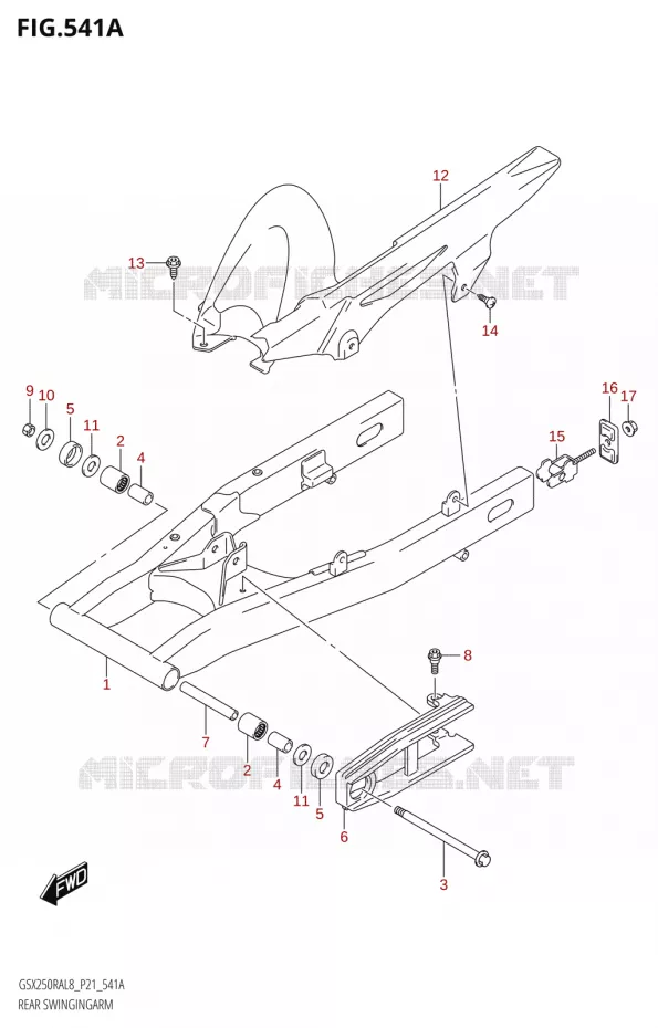 BRAS OSCILLANT Suzuki MOTO 250 INAZUMA 2018  GW250RA L8 (P21)