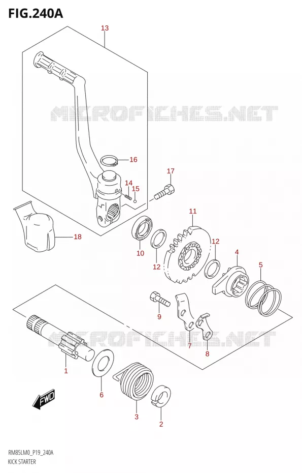 KICK Suzuki MOTO 85 RM 2020  RM85L M0 (P19)